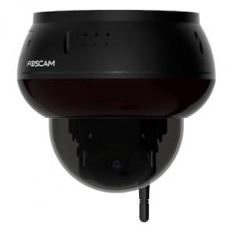 Foscam D8T WLAN Überwachungskamera Schwarz 8MP (3840x2160), WiFi 6 Dualband, PT-Funktion, KI-unterstützte Erkennung, IK10 Vandalismus-Schutz