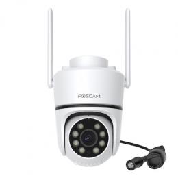 Foscam PD5 WLAN Überwachungskamera Weiß 5MP (3072x1728), IP65 Wetterfest, Personen- und Fahrzeugerkennung
