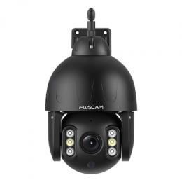 Foscam SD8P WLAN Überwachungskamera Schwarz 8MP (3840x2160), Dualband-WLAN, Schwenk- und Neigefunktion, 4x optischer Zoom