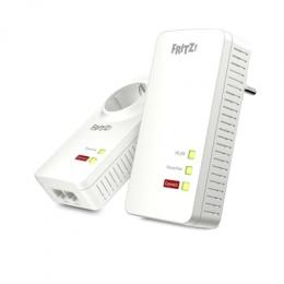 FRITZ!Powerline 1260 WLAN Set 2x Adapter (1260 + 1220), Stabile Verbindung über die Stromleitung, bis zu 1.200 MBit/s