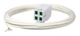 FTTH Hutschienenadapter,4x SC/APC, Kupplung, Laserschutz integriert,100m Dr