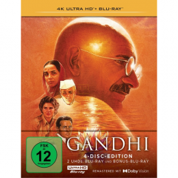 Gandhi      (Limitiertes Steelbook, 2 4K-UHDs+2 Blu-rays)