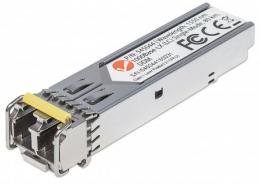 Gigabit SFP Mini-GBIC Transceiver fr LWL-Kabel INTELLINET 1000Base-LX (LC) Singlemode-Port, 80 km, MSA-konform und kompatibel zu anderen Switch-Marken