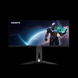Gigabyte MO34WQC2 34 Zoll - QD - OLED Curved Gaming Monitor QD-OLED, WQHD, 240 Hz. 0,03ms, HDR True Black 400, KVM