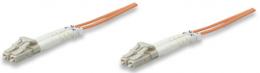 Glasfaser LWL-Anschlusskabel, Duplex, Multimode INTELLINET LC/LC, 50/125 , OM2, 5 m, orange