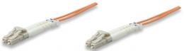 Glasfaser LWL-Anschlusskabel, Duplex, Multimode INTELLINET LC/LC, 62,5/125 , OM1, 1 m, orange