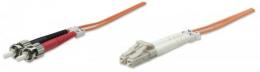 Glasfaser LWL-Anschlusskabel, Duplex, Multimode INTELLINET LC/ST, 50/125 , OM2, 20 m, orange