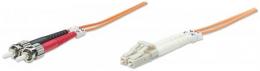 Glasfaser LWL-Anschlusskabel, Duplex, Multimode INTELLINET LC/ST, 62,5/125 , OM1, 20 m, orange