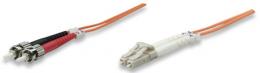 Glasfaser LWL-Anschlusskabel, Duplex, Multimode INTELLINET LC/ST, 62,5/125 , OM1, 5 m, orange