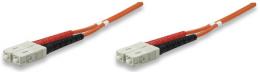 Glasfaser LWL-Anschlusskabel, Duplex, Multimode INTELLINET SC/SC, 50/125 , OM2, 5 m, orange