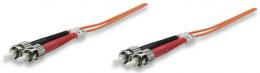 Glasfaser LWL-Anschlusskabel, Duplex, Multimode INTELLINET ST/ST, 62,5/125 , OM1, 2 m, orange