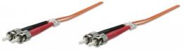 Glasfaser LWL-Anschlusskabel, Duplex, Multimode INTELLINET ST/ST, 62,5/125 , OM1, 20 m, orange