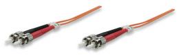 Glasfaser LWL-Anschlusskabel, Duplex, Multimode INTELLINET ST/ST, 62,5/125 , OM1, 5 m, orange