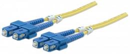 Glasfaser LWL-Anschlusskabel, Duplex, Singlemode INTELLINET SC/SC, 9/125 , OS2, 2 m, gelb