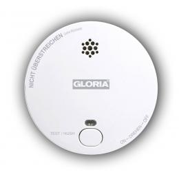 GLORIA Stand-alone Rauchwarnmelder R-1, inkl. 9-V-Blockbatterie, 3 Jahre Herstellergarantie