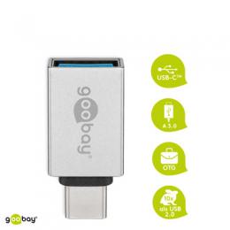 Goobay Adapter USB-C™ auf USB A 3.0 Adapter, silber