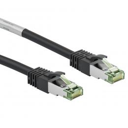 Goobay CAT 8.1 Patchkabel, RJ45-Stecker, 2 GHz Bandbreite, S/FTP, 0,5 m