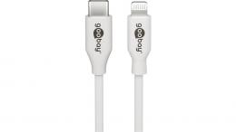 goobay Lightning auf USB-C™ Lade- und Synchronisationskabel, 1 m, unterstützt das Laden bis 87 W