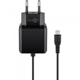 Goobay Micro-USB Netzteil (15W) [u.a. für, Samsung Galaxy Serie, Sony, Huawei, LG, Xiaomi aber auch für Kleincomputer wie Rasperry.]