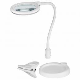 goobay Stand/Klemm-LED-Lupenleuchte mit flexiblem Schwanenhals, 5 W