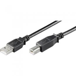 Goobay USB 2.0 Hi-Speed Kabel 5 m, Schwarz USB 2.0-Stecker (Typ A) > USB 2.0-Stecker (Typ B)