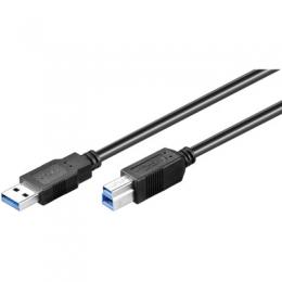 Goobay USB 3.0 SuperSpeed Kabel 5m, USB 3.0-Stecker (Typ A) > USB 3.0-Stecker (Typ B)