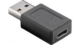 goobay USB-C™-Buchse auf USB-A-3.0-Stecker, schwarz