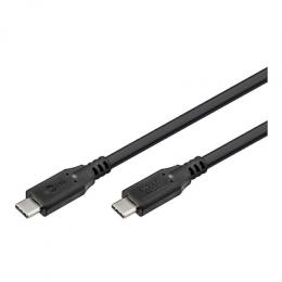 Goobay USB-C-Kabel, USB4, 0,5 m, schwarz, 240 W, 5 A, 20 Gbit/s,