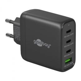 Goobay USB-C™ PD GaN Multiport-Schnellladegerät (68 W) schwarz