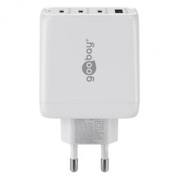 Goobay USB-C™ PD GaN Multiport-Schnellladegerät (68 W) weiß