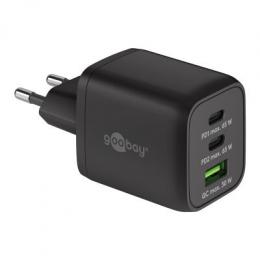 Goobay USB-C™ PD Multiport-Schnellladegerät Nano (65 W) schwarz