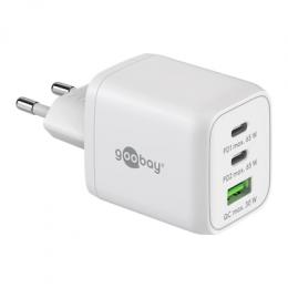 Goobay USB-C™ PD Multiport-Schnellladegerät Nano (65 W) weiß