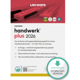 handwerk plus 2026 Abonnement Lizenz   1 PC 1 Jahr (Download)