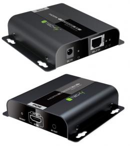 HDBIT HDMI Extender Sender/Empfnger over IP mit PoE, 120m
