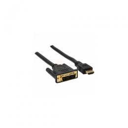HDMI-DVI Kabel HDMI St. -> DVI 18+1 verg. Kont.  1m schwarz     
