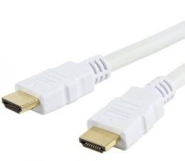 HDMI High Speed mit Ethernet Kabel A/A M/M 2m White