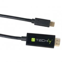 HDMI zu USB Typ C Alternate Kabel, 4K, 2m, schwarz