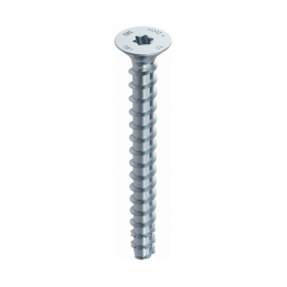 HECO MULTI MONTI plus F Schraubanker 6,0 x 70 mm 400 Stück ( 4x 48499 ) Betonschraube, Senkkopf, T-Drive, verzinkt blau, A2K