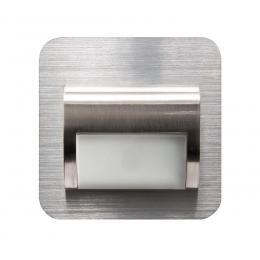 HEITRONIC 2-W-LED-Einbaupanel Valence, passt in Schalter-/Hohlwanddosen, Edelstahlblende