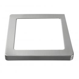 HEITRONIC Metallring für LED-Panel SELESTO, eckig, nickel-gebürstet