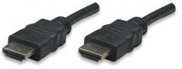 High Speed HDMI Kabel MANHATTAN HDMI Stecker auf Stecker, geschirmt, schwarz, 7,5 m