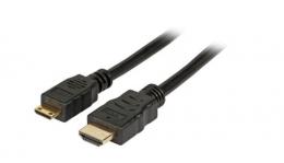 HighSpeed HDMI? Kabel mit Eth. A-Mini-C, St.-St., 1,0m, schwarz