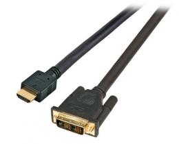 HighSpeed HDMI? Kabel mit Eth. HDMI A - DVI-D 18+1, St.-St., 10,0m, schwarz