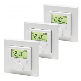 Homematic 3er-Set Funk-Wandthermostat HM-TC-IT-WM-W-EU für Smart Home / Hausautomation