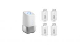 Homematic IP Set Heizen Easy mit Heizkörpern, 4x eTRV-3, 1x HCU1