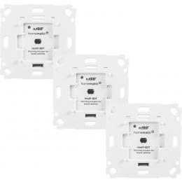 Homematic IP Smart Home 3er-Set Dimmaktor HmIP-BDT für Markenschalter - Phasenabschnitt