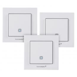 Homematic IP Smart Home 3er Set Temperatur- und Luftfeuchtigkeitssensor, innen