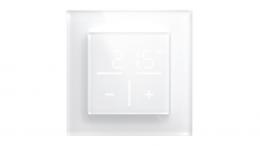 Homematic IP Smart Home Set Glas-Wandthermostat, weiß, 1-fach Glasrahmen, HmIP-WGT + HmIP-GF1