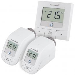 Homematic IP Smart Home Set Heizen Basic XS mit 2x Heizkörperthermostat und 1x Wandthermostat