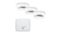 Homematic IP Smart Home Set Rauchwarnmelder mit Access Point, 1x HAP, 3x SWSD-2